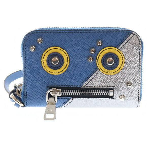 Prada Blue Case SAFFIANO Leather ROBOT - Picture 1 of 6